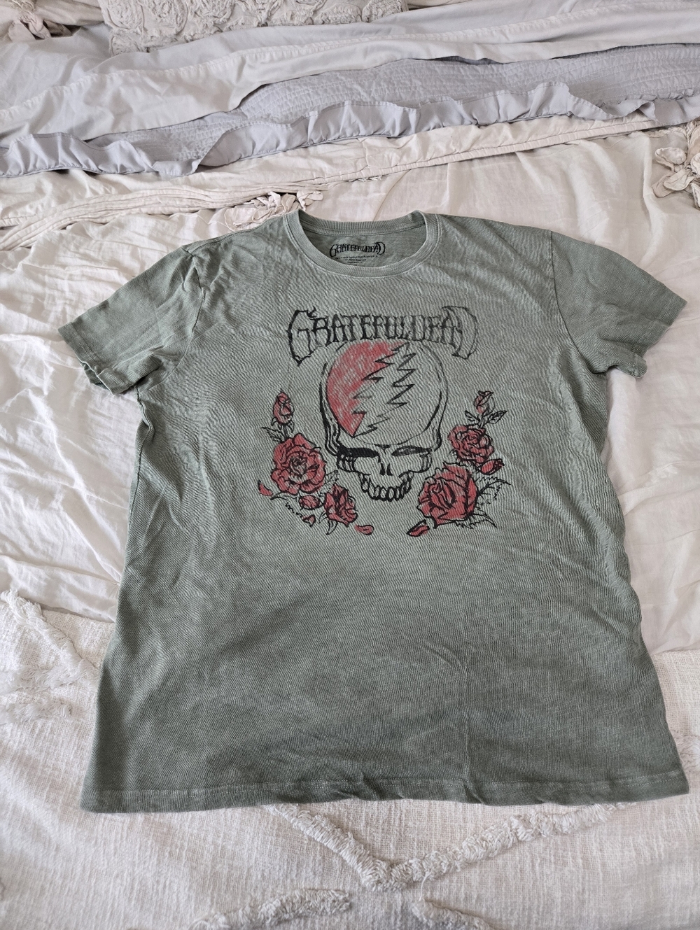 Lucky Brand Sage Green Grateful Dead Graphic Tee